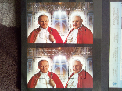 Zestaw Jana Pawła II Bloki 257** ark 4610**