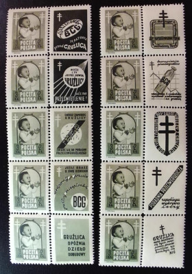 Fi 485-488 ** gruźlica Komplet przywieszek