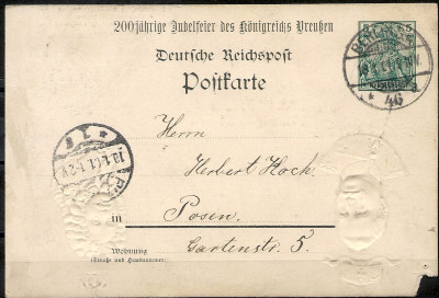 1900 r Niemcy Karta Pocztowa