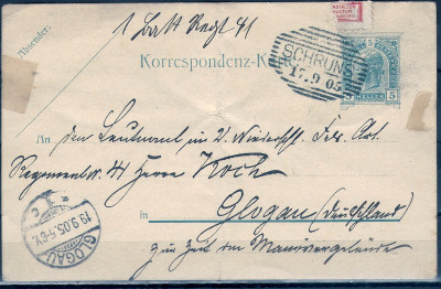 1900 r Austria Karta Pocztowa