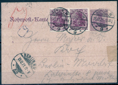 1920 r Niemcy Karta Pocztowa
