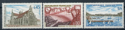 1968 r. Francja Mi 1644 - 1646**