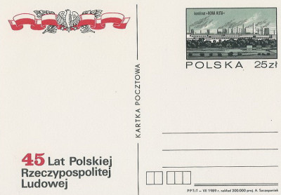 Cp. 1004 : 45 lat PRL Nowa Huta