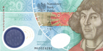 20 zł Mikołaj Kopernik - banknot