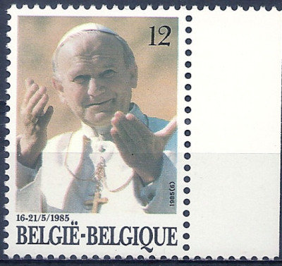 1984 Papież Mi 2222** Belgia