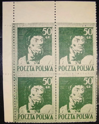 Wodzowie - czw&oacute;rka Kościuszko. - Fi 340 b gw. p. BERBEKA