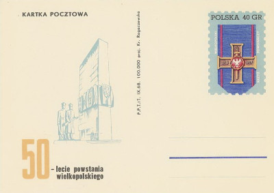 Cp 401 : 50-l. Powst.Wielkopolskiego