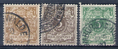 1879 r Niemcy Mi 46 - 46a - 47 kas.