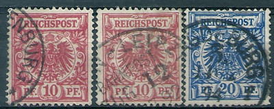 1889 r Niemcy Mi 48 - 48a - 49 kas