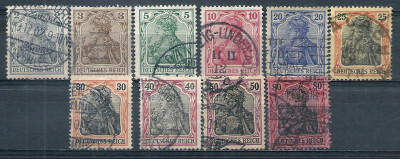 1900 r Niemcy Mi 52 - 61kas.