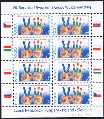 Fi 4357 ** Ark.  20 rocznica utworzenia grupy wyszehradzkiej