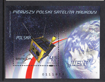 4389 Blok 232 czysty** Pierwszy polski satelita naukowy