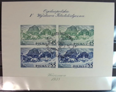 Blok 5A kasowany 1938