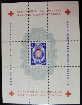 DACHAU - ALLACH - Bl. 3Ba ze znakiem - czerwony krzyż