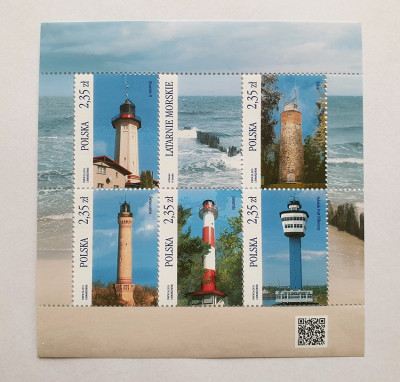 Fi 4619-4623 Blok 276 czysty** Latarnie morskie