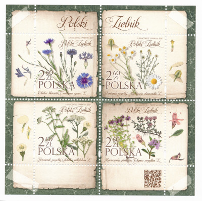 Fi 4783-4786 Blok 307 czysty** Polski zielnik