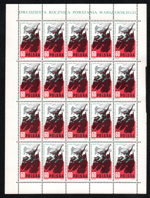 Fi 1365 **  B1, B2, B5 - 20 rocznica Powstania Warszawskiego