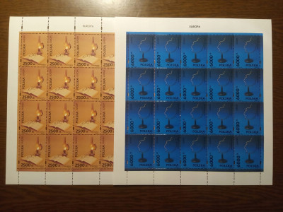 POLSKA ARKUSZE Fi 3338-3339 ** 1994 Europa