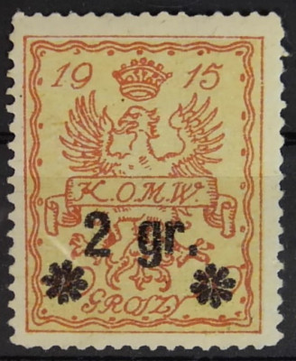 Fi 9e * Herb miasta i orzeł WARSZAWA 1916 - gw. Berbeka