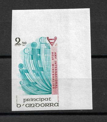 Andora - Yv. nr 299 nieząbkowany ** MNH