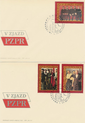 FDC 1735-37 #2: V Zjazd PZPR