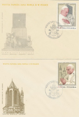 FDC 2482-83 W #2: Wizyta JP II