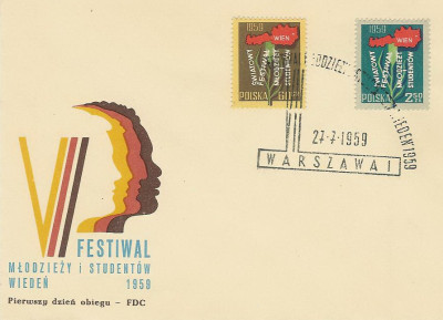 FDC 969-70: Festiwal młodzieży i student&oacute;w