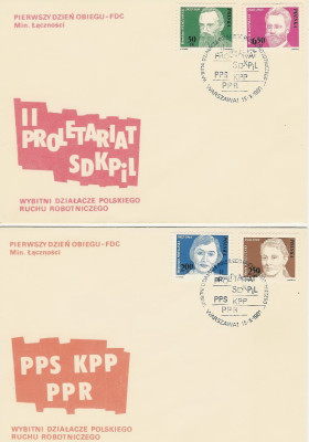 FDC 2624-27 #2: Działacze ruchu robotniczego