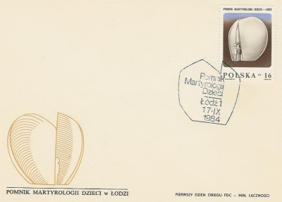 FDC 2788: Pomnik martyrologii dzieci