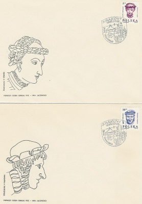 FDC 2838-39 #2: Głowy wawelskie