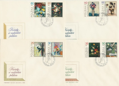 FDC 3089-96 #4: Kwiaty w malarstwie