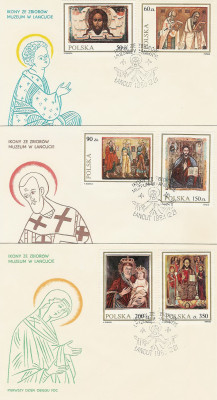 FDC 3099-04 #3: Ikony muzeum w Łańcucie