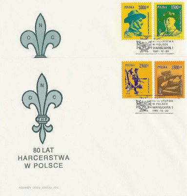 FDC 3209-12 #2: 80 lat harcerstwa