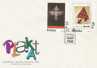 FDC 3410-11: Plakat Polski