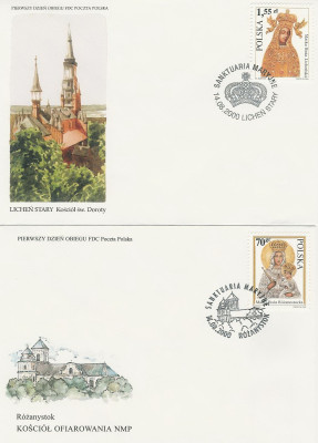 FDC 3702-03 #2: Sanktuaria maryjne