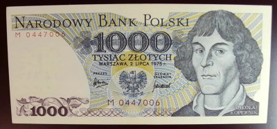 1975 r 1000 zł. Seria M. UNC