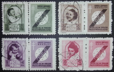 Fi 485-488 pw3 - Walka z gruźlicą 1948 kasowane