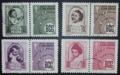 Fi 485-488  pw4 - Walka z gruźlicą 1948 kasowane