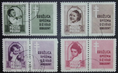 Fi 485-488  pw5 - Walka z gruźlicą 1948 kasowane