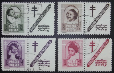 Fi 485-488  pw9 - Walka z gruźlicą 1948 kasowane