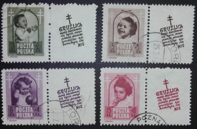 Fi 485-488  pw 10 - Walka z gruźlicą 1948 kasowane