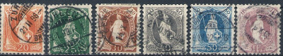 1900 r Szwajcaria Mi 58 - 64 kas.