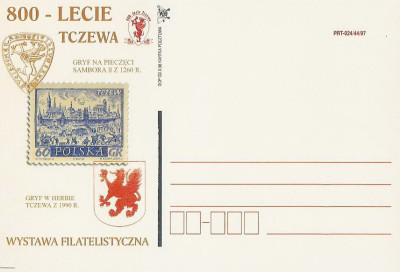 bez. Gdańsk 1998.X.02 : Tczew 800-lecie