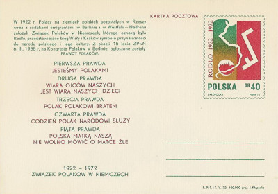 Cp 520 b : 50 lat Zw. Polak&oacute;w w Niemczech