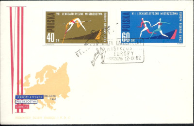 1962 r. Koperta FDC 263**.