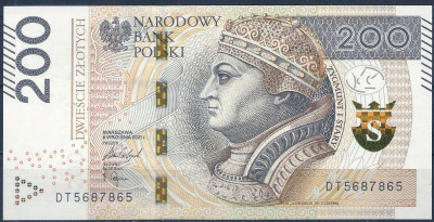 2021r Banknot 200 zł DT 5687865 Radar UNC