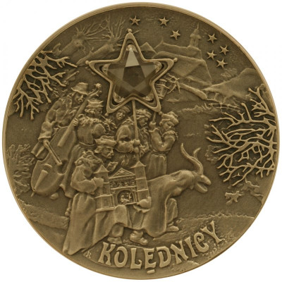 2001 r. Moneta 20 zł Kolędnicy