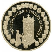 2006 r. Moneta 10 zł. 500 - Lecie Wyd. Statutu Łaskiego 84