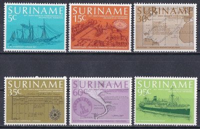 Rocznica regularnych usług parowych  Surinam 1978 czyste **