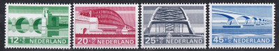 Architektura mosty Niderlandy 1968 czyste **